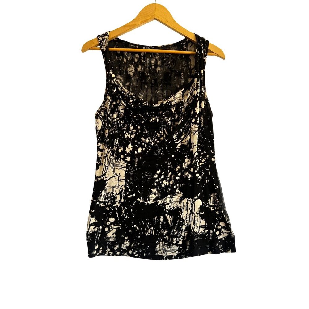 David Bitton Buffalo Ladies sleeveless blouse, size large, beaded in back, semi